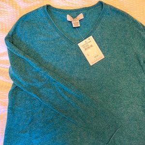 NWT/ Magaschioni cashmere check sweater